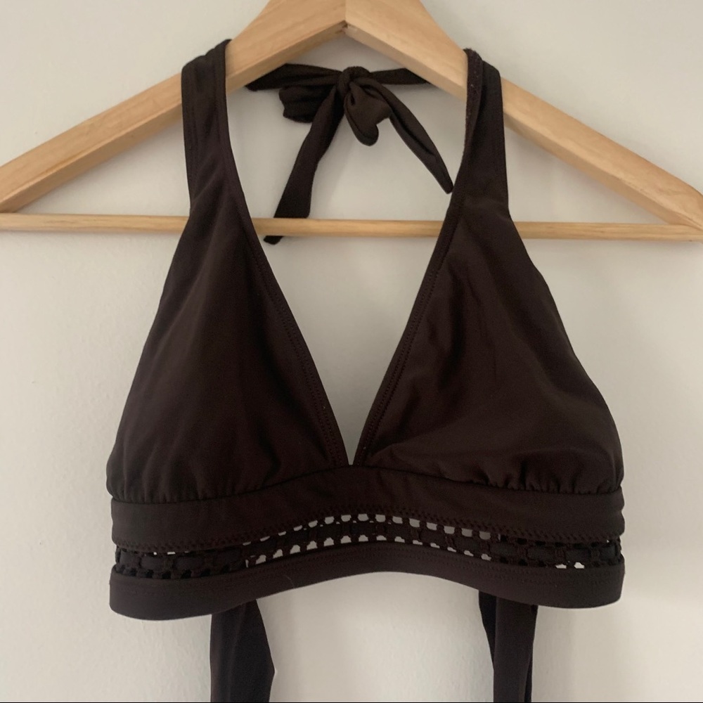 Brown Robin Piccone Bikini Top